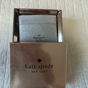 Kate Spade Sparkling Silver Card Case